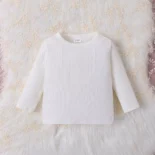 Winter Fleece Thickened Baby Girl New Coral Velvet Sweet Flannel Vest Three-Piece Set - Image 7