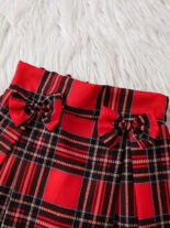 Autumn and winter children's skirt set, baby girl, girl baby dress set, children's skirt three-piece - Image 7