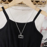 Spring and autumn new trendy fan girl suits, children's leather jackets, jackets and jumpsuits - Image 8