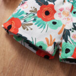 Summer Baby Girl Camisole Floral Rose Carnation Carnation Shorts Duo Set - Image 6
