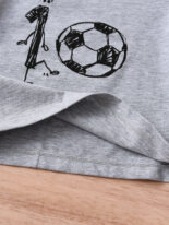 Summer cotton boys and girls round neck short sleeve T-shirt shorts set - Image 3