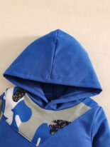 Children's autumn and winter clothes set one-piece velvet two-piece set boy spring and autumn winter velvet suit children - Image 2