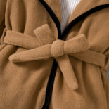 Children's Clothing New Girls Autumn and Winter Fleece Large Lapel Jacket - Image 5