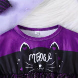 Fly sleeve long sleeve panelled spider web dress - Image 3