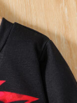 Style boy cartoon dinosaur pattern round neck long sleeve top and trousers 2-piece set autumn and winter - Image 4