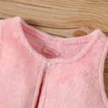 Newborn baby girl spring and autumn floral print long sleeve bag coat vest trousers - Image 3