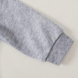 Baby boys and girls gray long sleeve golf embroidered lapel zipper top and green trousers set spring and autumn - Image 3