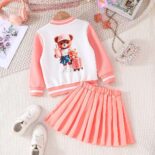 Children's clothing children's clothing autumn new girls college style jacket for small children baseball uniforms hundred