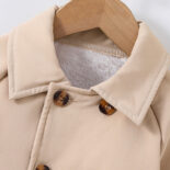 Children's autumn and winter new children's clothing buttons long-sleeved jacket - Image 5