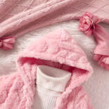 Girls' pajamas autumn new hooded tops warm loungewear new loose princess style - Image 2