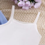 Girls autumn and winter, hooded long sleeve letter print sweatshirt trousers three-piece set - Image 6