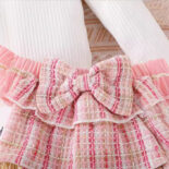 Autumn and winter new girls and baby girls long-sleeved trend suit two-piece set - Image 4