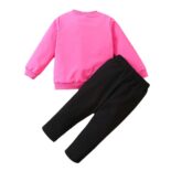 Autumn and winter love pullover long sleeved+long pants set, fashionable style 2-piece set - Image 5