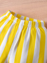 Summer cotton boys and girls round neck short sleeve T-shirt shorts set - Image 8