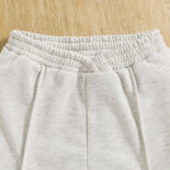 Children's clothing spring new children's fashionable fried street long-sleeved short top, wide-leg pants, girls' suits - Image 4