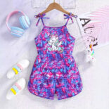 Sundress suspender summer new floral waist dress sweet print mini