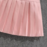 Girls' Spring and Autumn Sportswear New Baseball Jersey Jacket Pleated Skirt College Style Two-Piece Set - Image 9