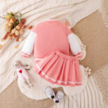 Autumn and winter new hot baby girl jacket and outer, trend set of two - Image 4