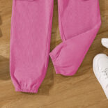 Girls Athleisure Set Autumn New Children's Clothing Style Long Sleeve Jacket Cargo Pants Children's Two-Piece Set - Image 10