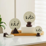 Moon Festival resin text stand simple home decoration ornaments living room desktop art crafts