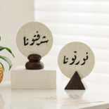 Moon Festival resin text stand simple home decoration ornaments living room desktop art crafts - Image 3